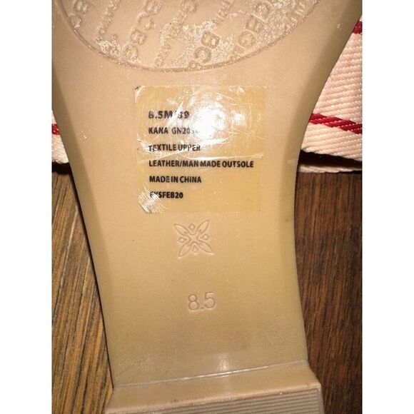 BCBGeneration Kana Tan and Red Sandals Size 8.5 - Picture 12 of 12